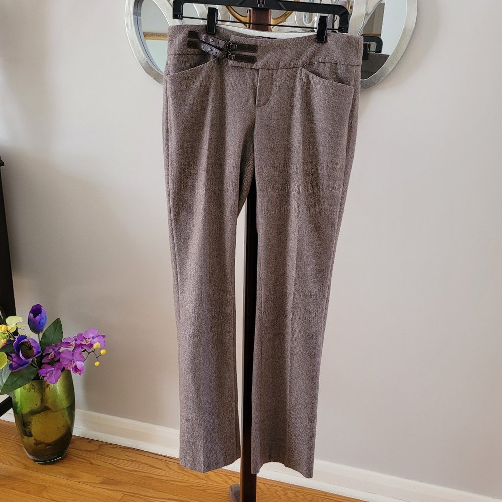 Mexx Brown Herringbone Tweed Pants US 6
